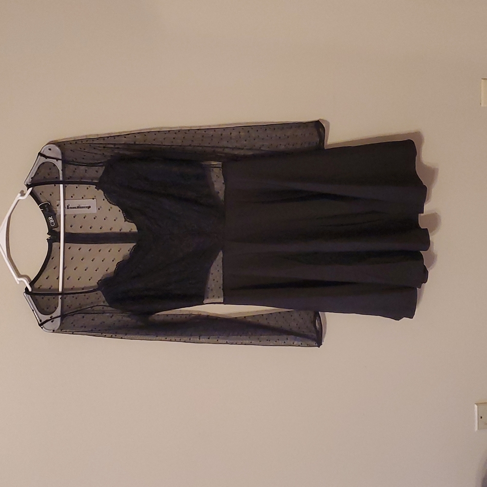 CBR, XL BLACK & SHEER DRESS